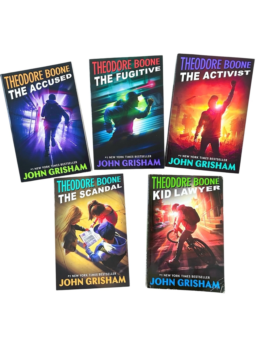 Lot of 5 Legal Thrillers With Theodore Boone Age 13 By John Grisham Ages 8-12